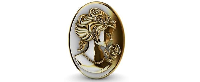 Cameo woman Camafeu  | 3D