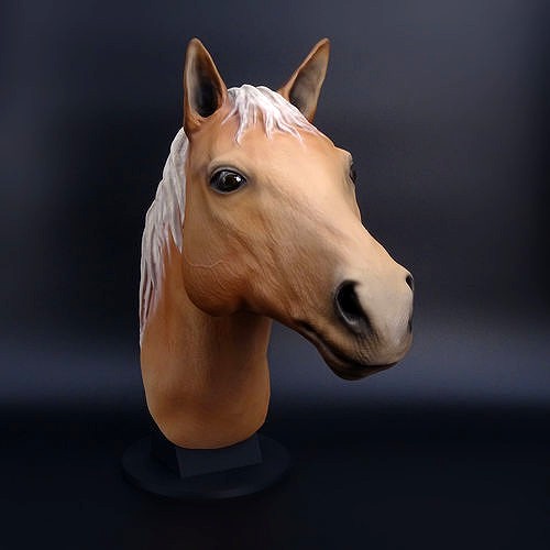 Horse Quarter Fuchs -High-end 3D-High-Poly-Model