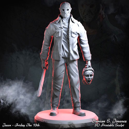 Jason Friday The 13th Printable Sculpt | 3D model