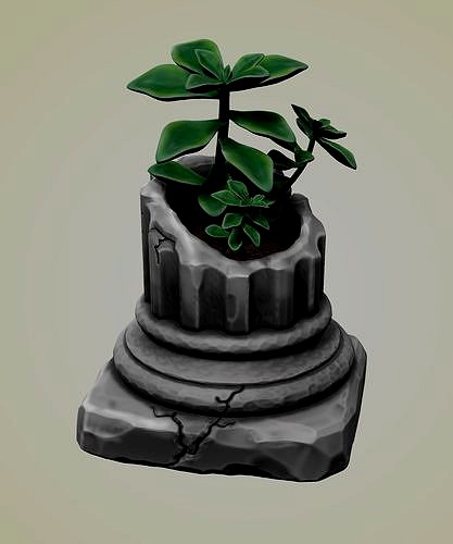 Vaso de coluna grega | 3D