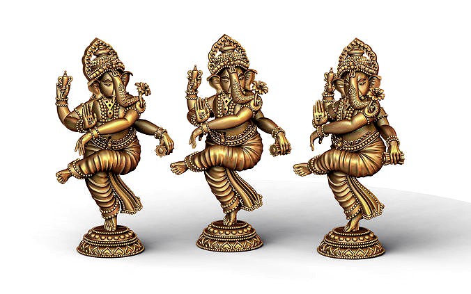 Ganesh Ji Lotus 3D  Model 13 | 3D