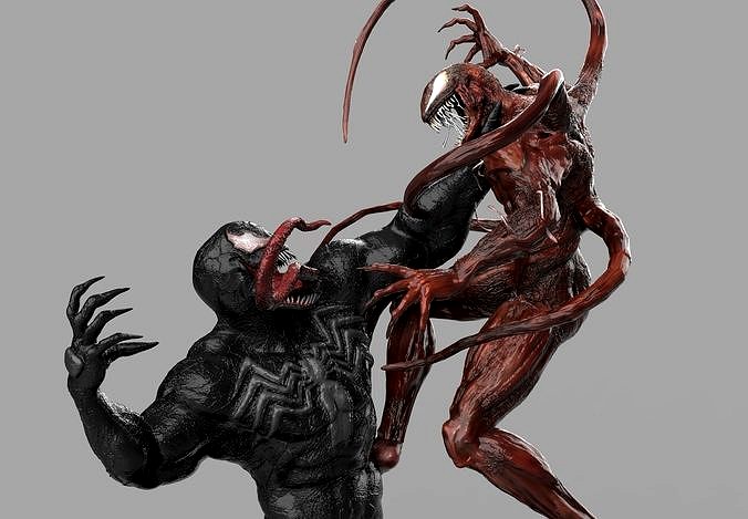 VENOM VS CARNAGE SYMBIOTE BATTLE Diorama 3D PRINTING DIORAMA | 3D