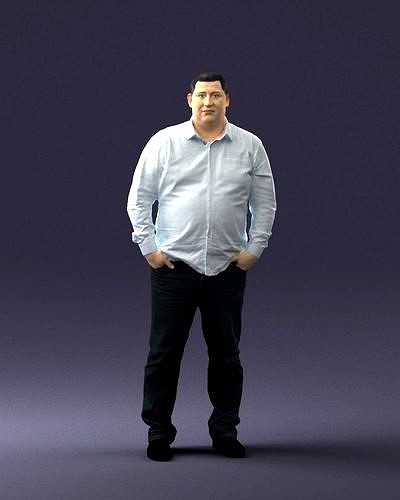 Fat man shirt outside 0498 3D Print Ready | 3D