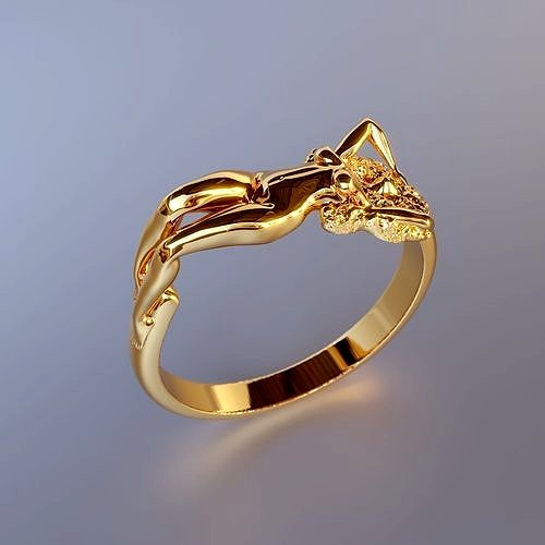 Ring with Naked girl | 3D