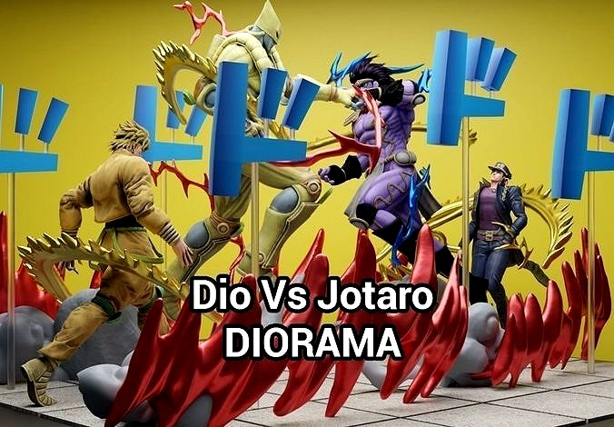 Dio Vs Jotaro Diorama | 3D