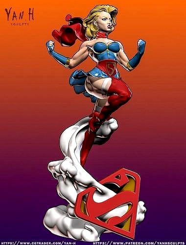 Supergirl Bombshells | 3D