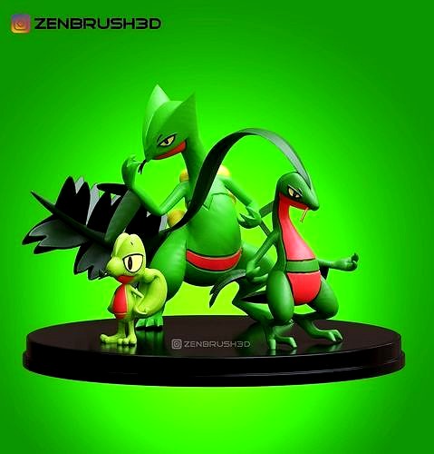POKEMON - Sceptile Treecko Grovyle  | 3D