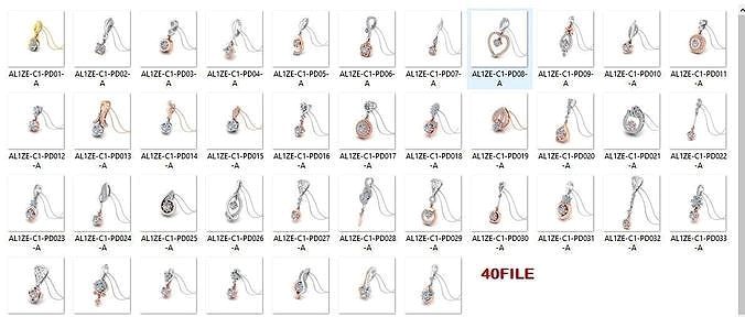 SOLITIRE PEND LOT 3DM IN ZIP FOLDER | 3D