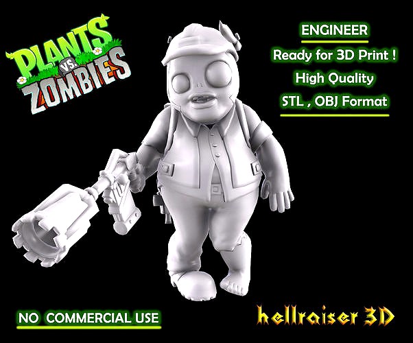 Plants vs Zombies - Engineer | 3D