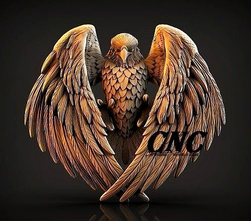 Eagle 3D model for CNC router | 3D
