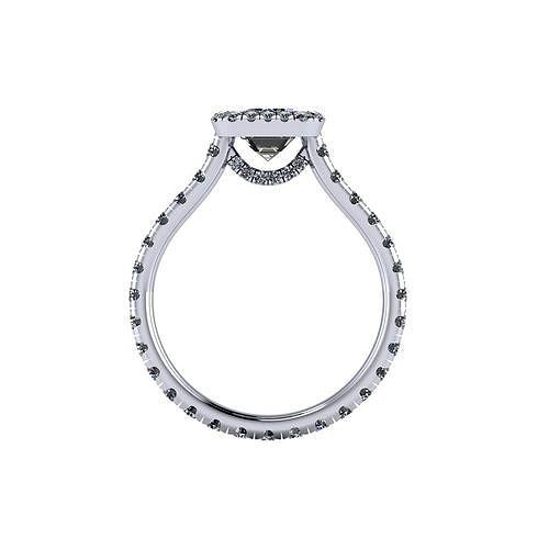 Emerald Cut Parad Diamond Ring | 3D