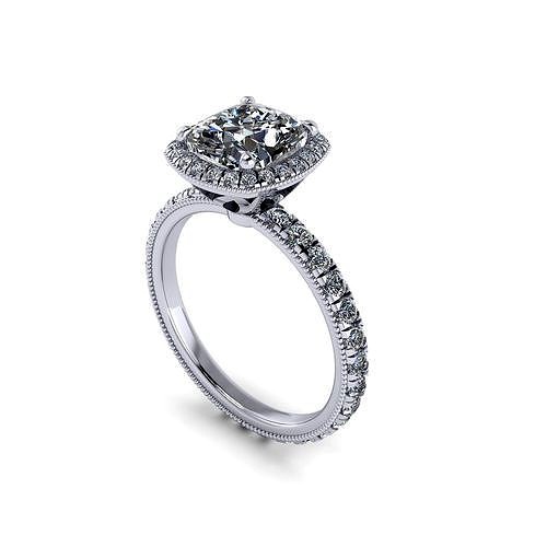 Parad Oval Cut Diamond Ring | 3D