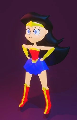 Wonder Woman Teen Titans Go | 3D model