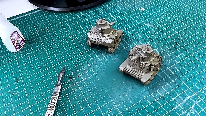 WW2 American M3 Scout Grot Tank  | 3D