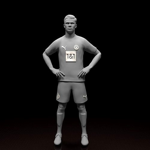 Erling Haaland Football Player STL files 3D print model | 3D