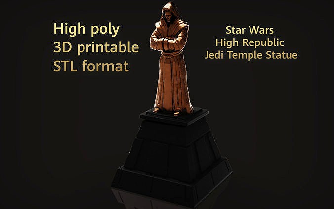 Star Wars Jedi temple statue | 3D