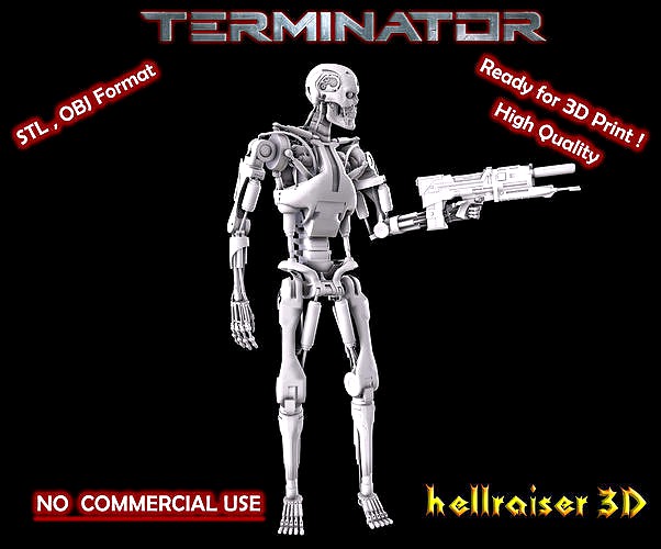 Terminator T-800 Endoskeleton Pose 4 | 3D