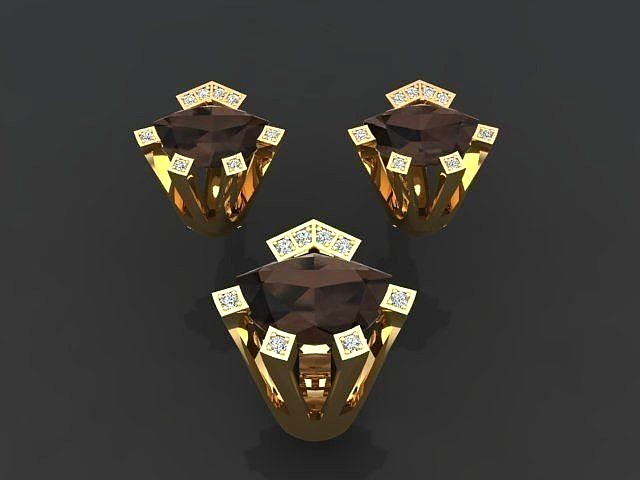 Jewelry ring - earing | 3D