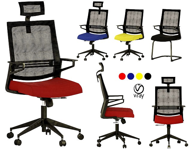 High back mesh Office Chair Set 05