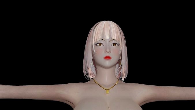Girl 3D Model Blender