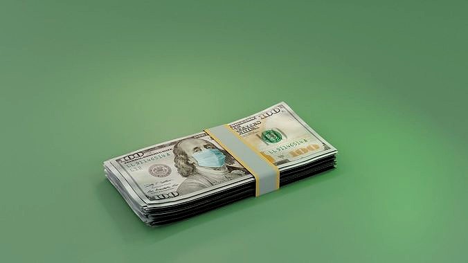 Dollar Stack  3d Model