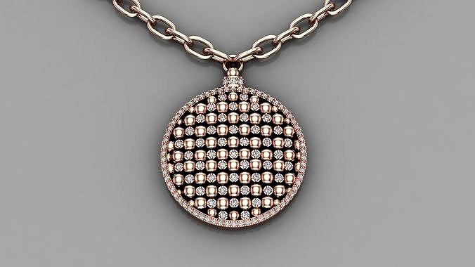 ball diamond pendant