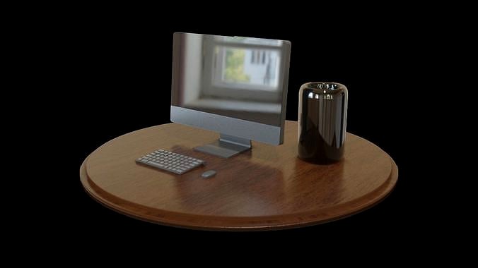 Pro Computer Mac Pro Inspired Low Poly