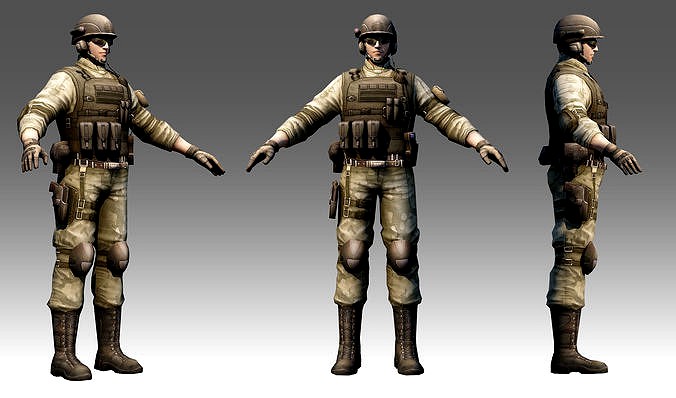 Soldier 3d model