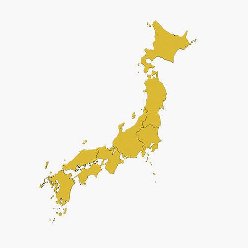 Japan 3d map