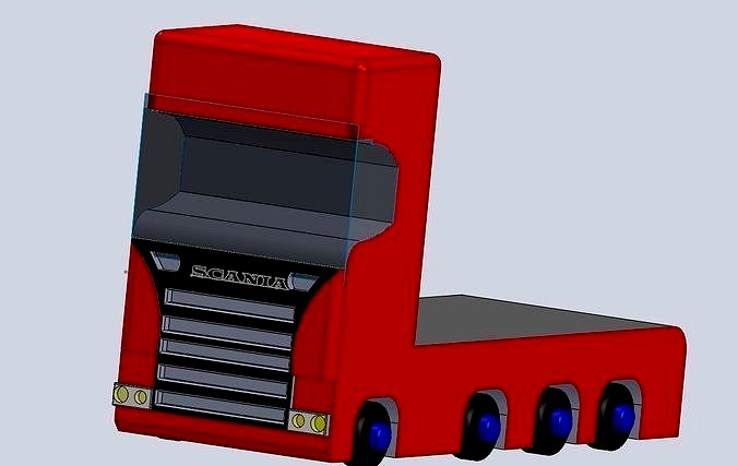 scania truck 3d model