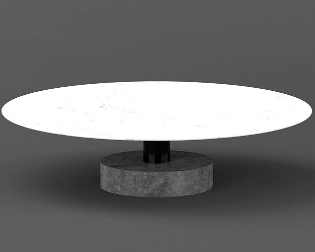 Roll Marble coffee table By Kettal