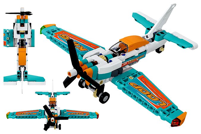 Designer LEGO TECHNIC  Race Plane 42117 154 parts