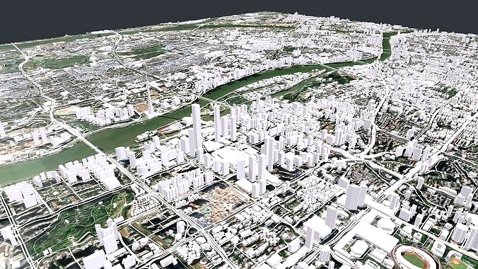 Cityscape Guangzhou Hong Kong China