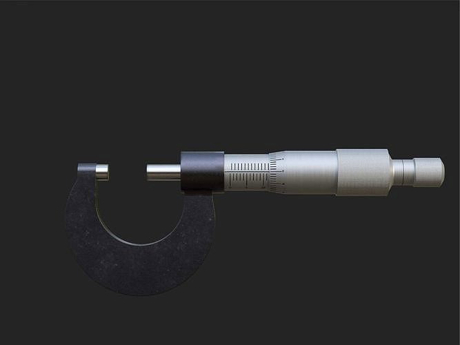 micrometer 3d model