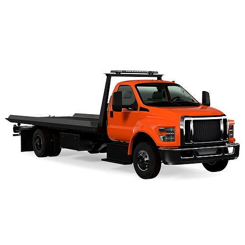 Tow Truck Flatbed Rigged