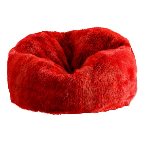 Fur bag chair