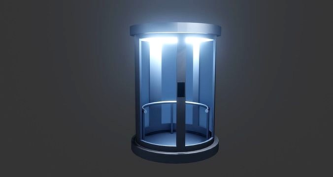 Cylindrical Elevator 3D Model