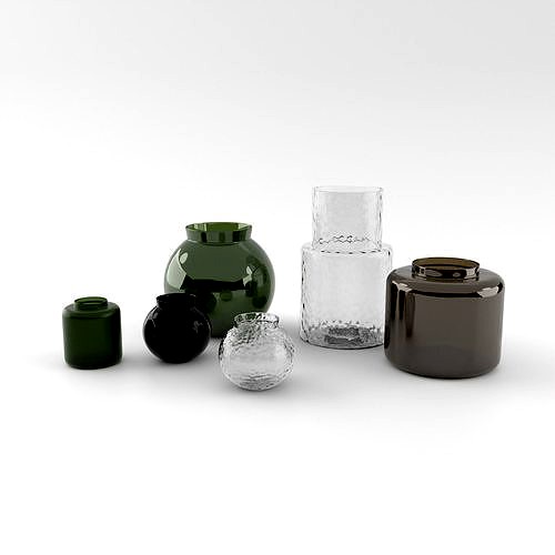 KONSTFULL Vase Complete Collection IKEA x Ilse Crawford 3d model