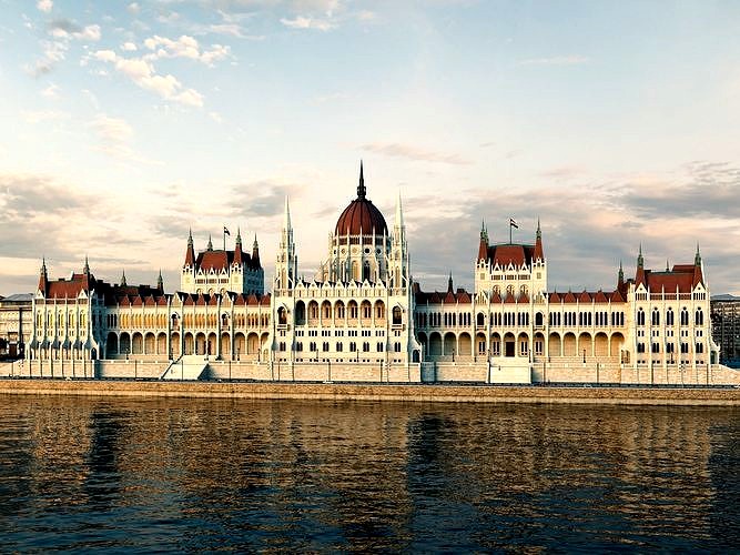 The Hungarian Parliament Building in Budapest - Gothic palace
