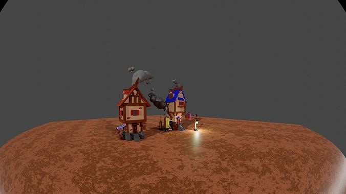 tavern potion shop 3D houses