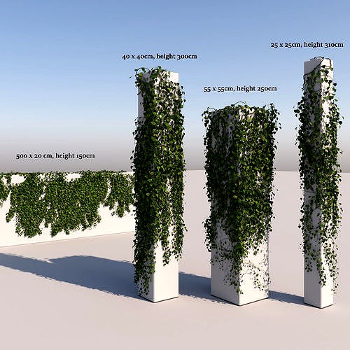 Realistic High Poly Hanging Ivy