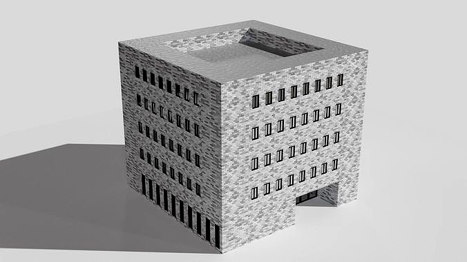 Low polygon building model