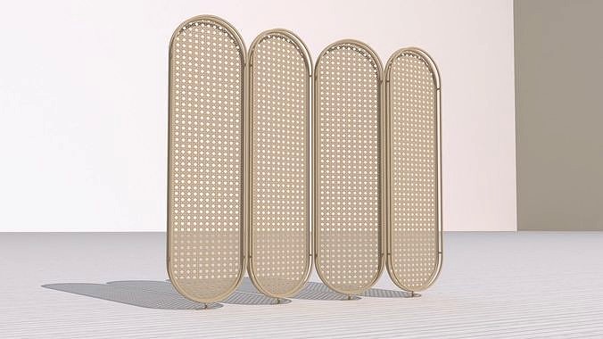 Rattan partition