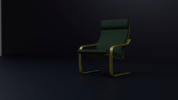 Armchair for house leather wood