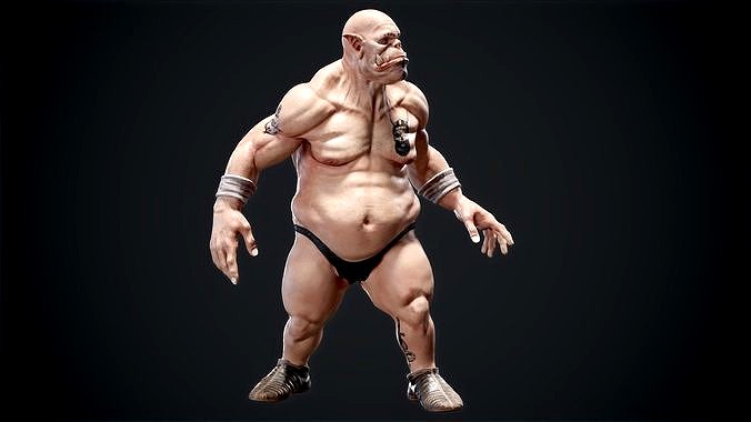 Orc  low poly model