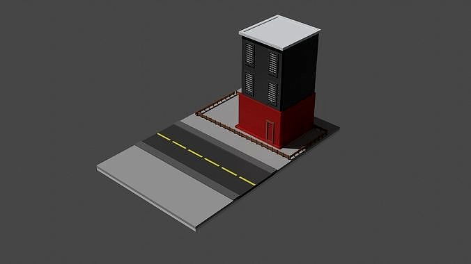 Low-poly bulding