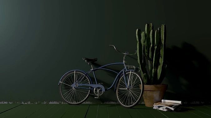 Bike 3d scene