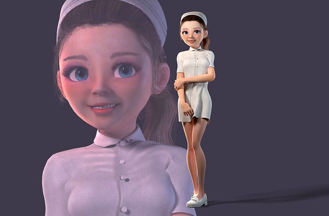 Doctors and nurses with cartoon binding
