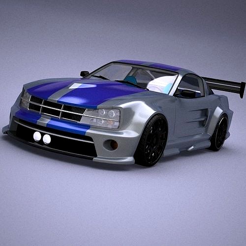 Generic car 07 model in Lightwave 3D