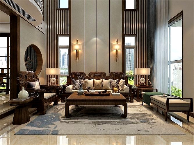 Luxury Two-Storey Villa Interior